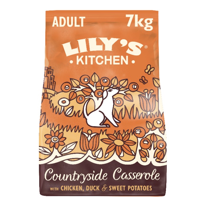Lily&apos;s Kitchen Countryside Casserole met Kip/Eend hondenvoer 7 kilo