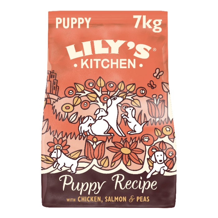 Lily&apos;s Kitchen Puppy met Kip/Zalm hondenvoer 7kg (LET OP! THT: 1-7-2025)