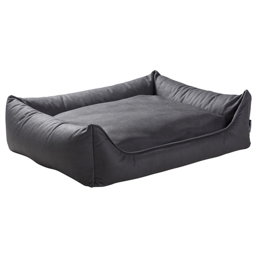 MaxxNobel Ultra Orthopedische Sofa Lederlook Zwart 100 x 80 cm