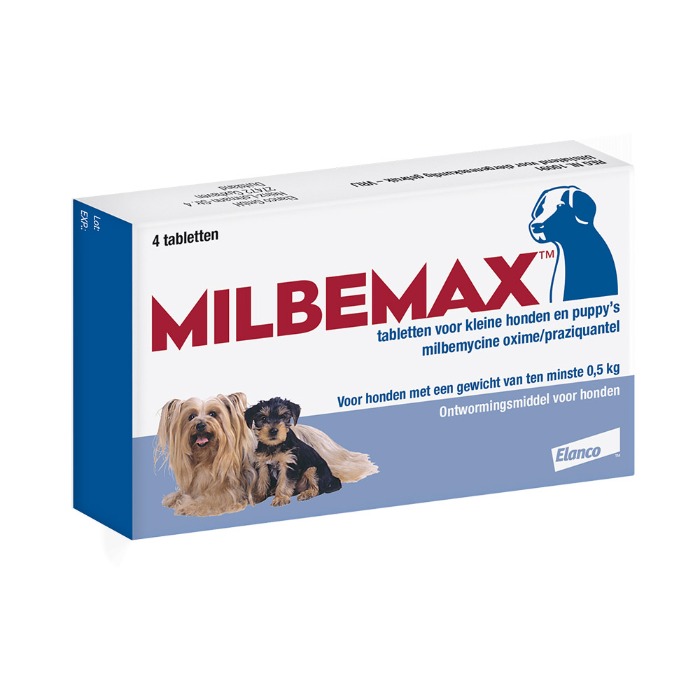 Milbemax ontworming kleine hond/puppy