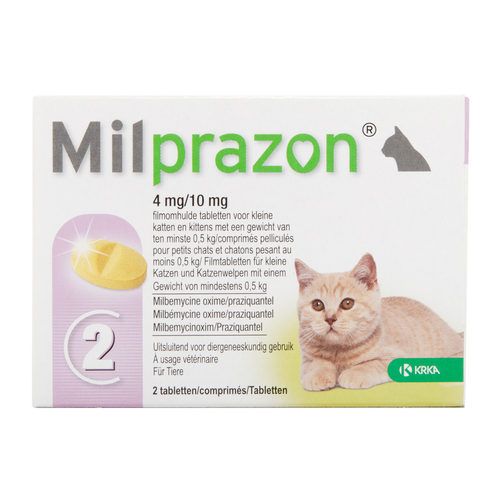 Milprazon ontworming kleine kat en kitten 4mg - 4 tabletten