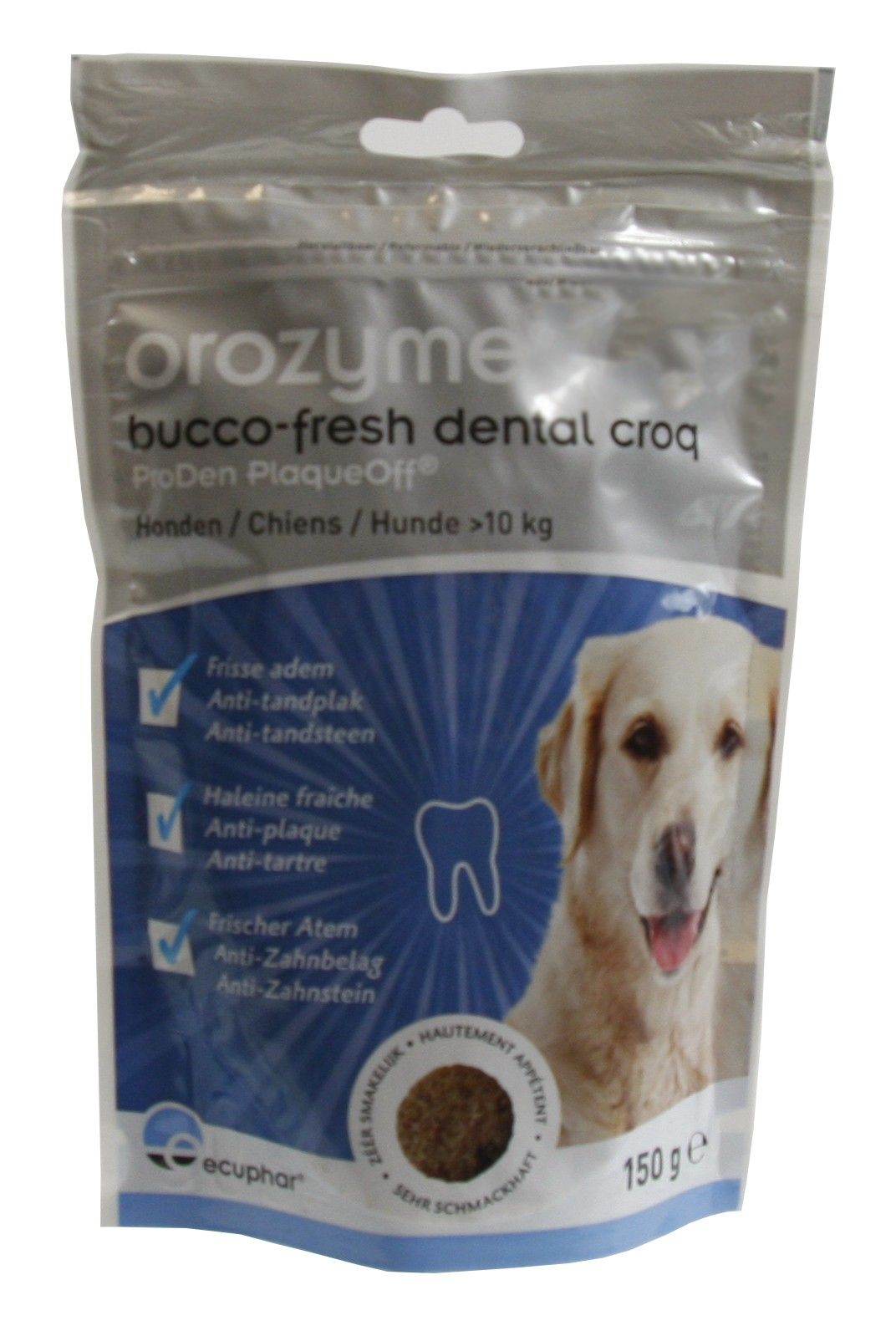 Orozyme Bucco-Fresh Dental Croq hond vanaf 10 kg - 150gr
