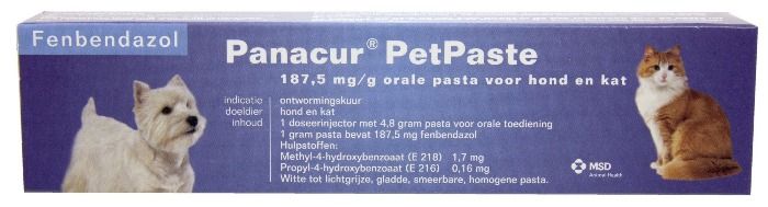 Panacur Ontwormingspasta Petpaste 5gr