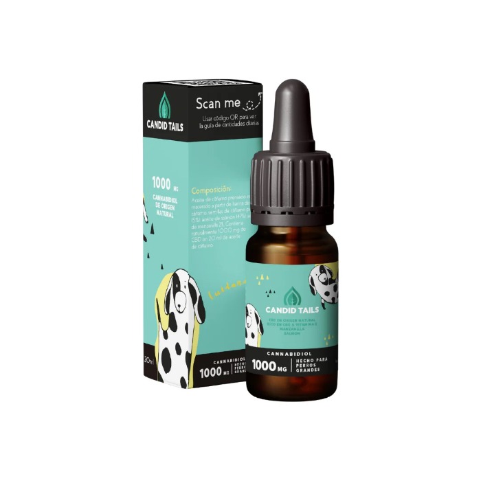 Petibidiol 1000 mg CBD olie grote hond 20 ml