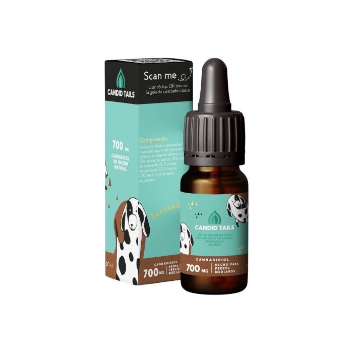 Petibidiol 700 mg CBD olie middelgrote hond 20 ml