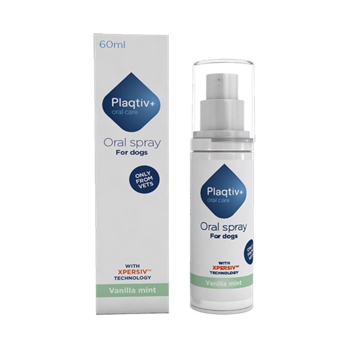 Plaqtiv+ tandverzorging mondspray hond en kat 60ml