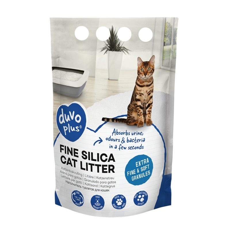 Premium fijne silica kattenbakvulling Wit 0