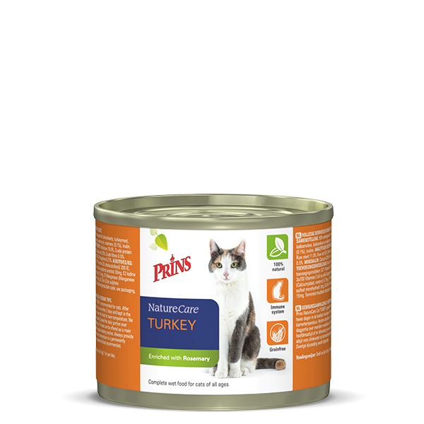 Prins NatureCare Kalkoen kattenvoer 200gr