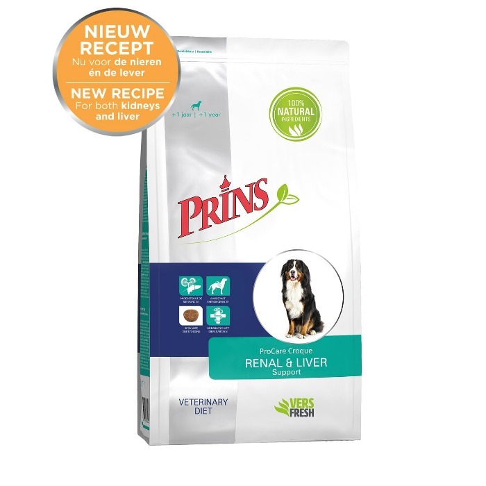 Prins ProCare Croque Veterinary Diet Renal & Liver Support hondenvoer 10 kg