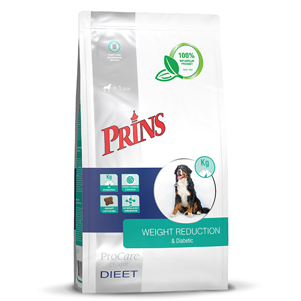 Prins ProCare Croque Veterinary Diet Weight Reduction & Diabetic hondenvoer 3 kg