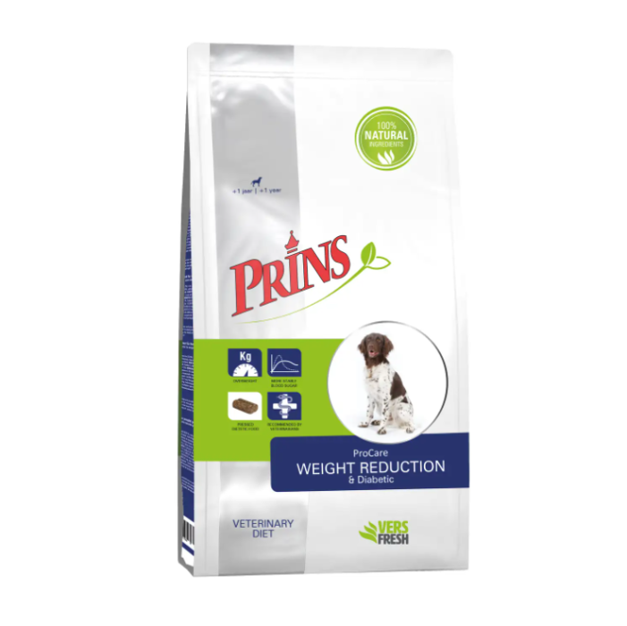 Prins ProCare Diet Pressed Weight Reduction & Diabetic hondenvoer 12 kg