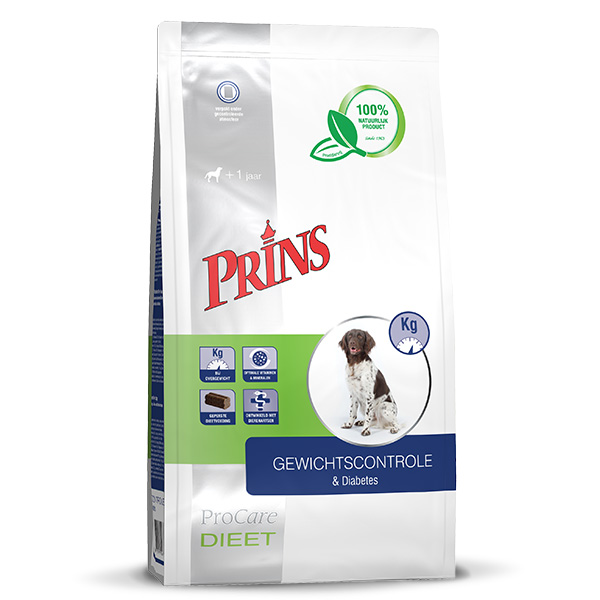 Prins ProCare Veterinary Diet Pressed Gewichtscontrole & Diabetes hondenvoer 3 kg
