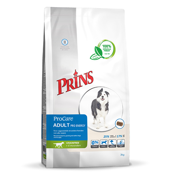 Prins Procare Graanvrij Adult Pro Energy hondenvoer 12kg