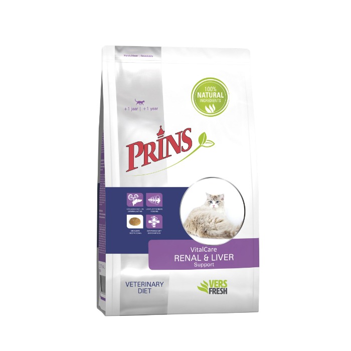 Prins VitalCare Dieet Renal&Liver Support kattenvoer 1
