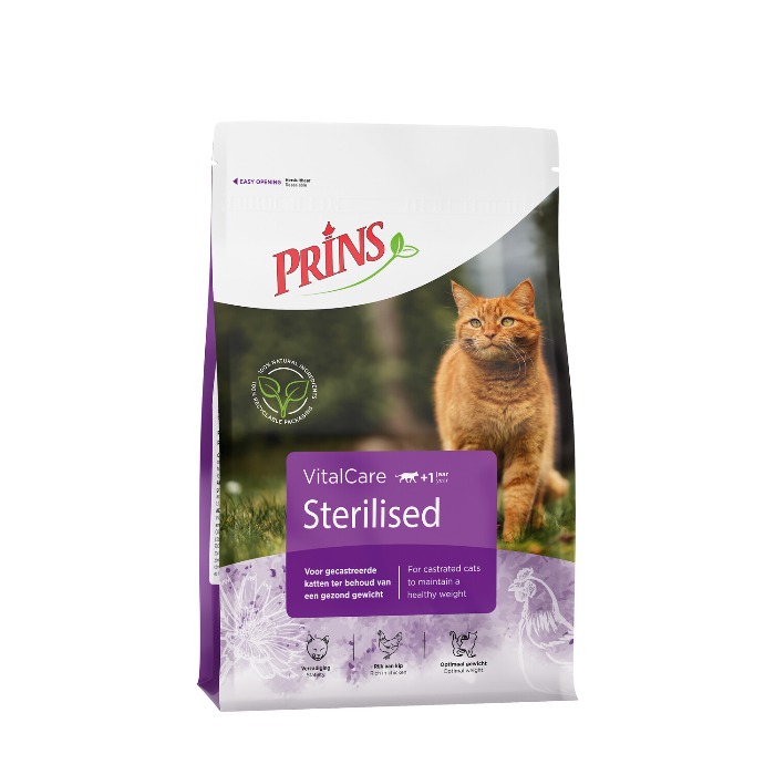 Prins VitalCare Sterilised kattenvoer 1