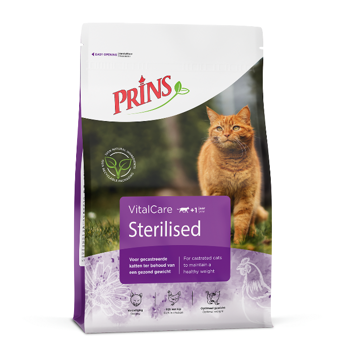 Prins VitalCare Sterilised kattenvoer 4kg