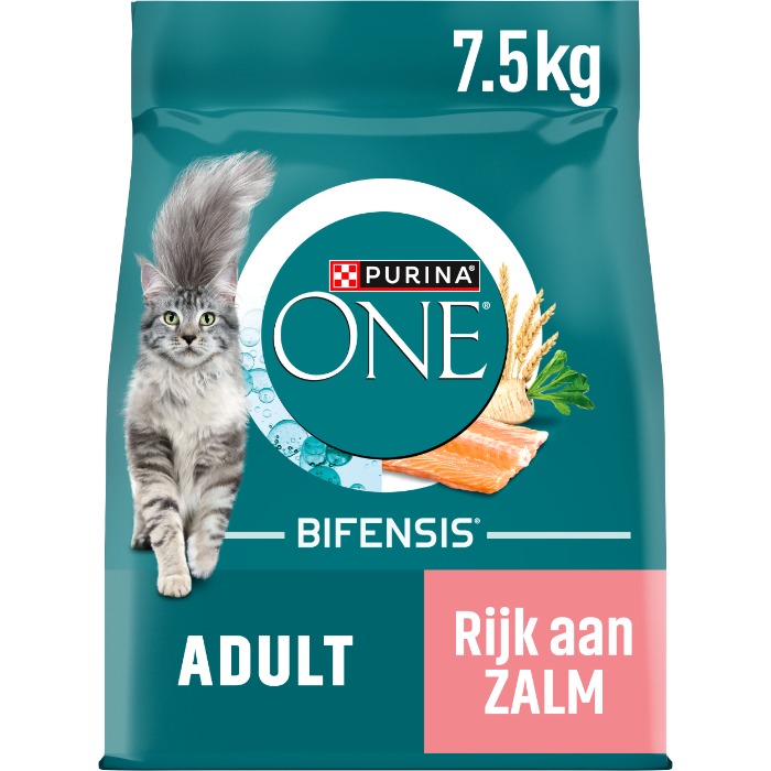 Purina One Adult Rijk aan Zalm en Volkoren Granen kattenvoer 7