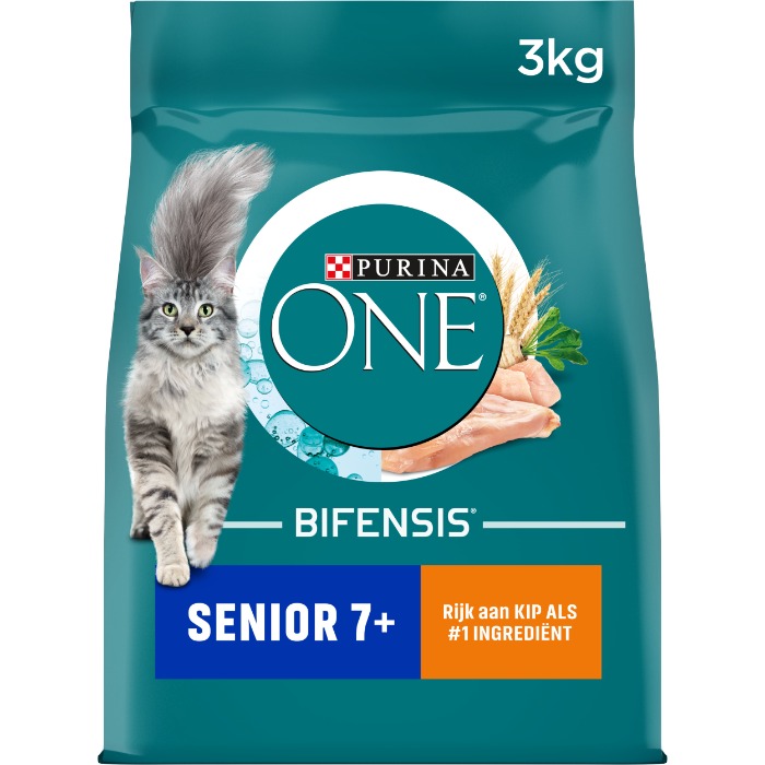 Purina One Senior Cat Kip en Volkoren Granen 3kg