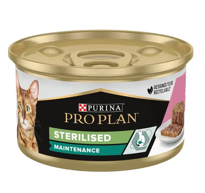 Purina Pro Plan Sterilised Adult Kat Terrine Rijk aan Zalm en Tonijn natvoer kat 85 gram