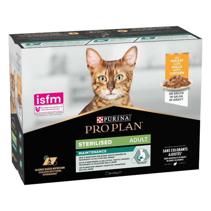 Purina Pro Plan Sterilised maintenance kat natvoer 10x85g