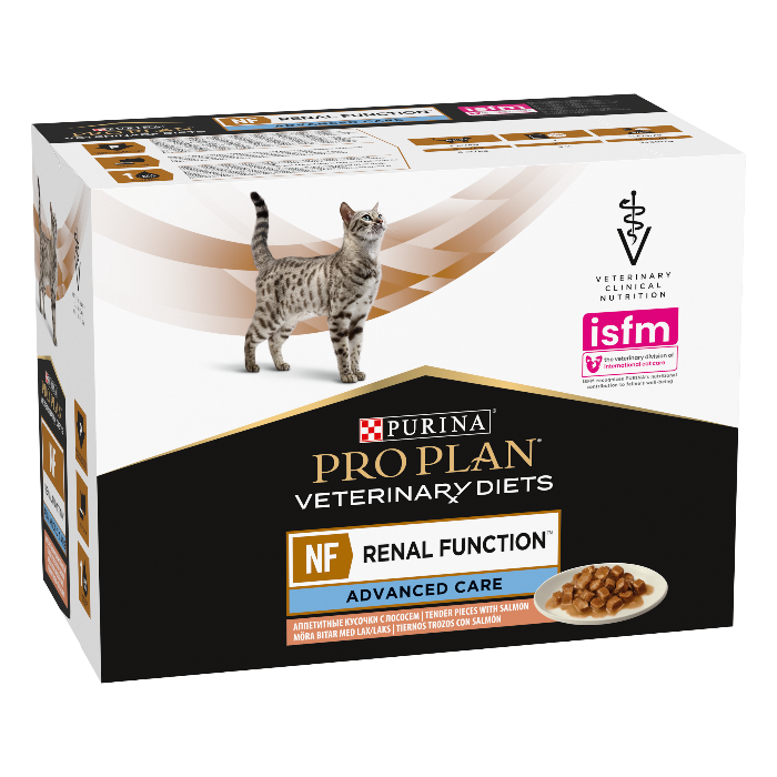 Purina Pro Plan Veterinary Diets NF Advanced Care Renal Function Zalm natvoer kat (10 x 85 gram)