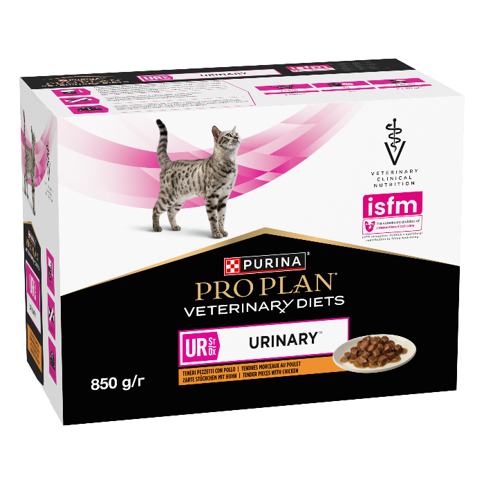 Purina Pro Plan Veterinary Diets UR St/Ox Urinary Kip natvoer kat (10 x 85 gram)