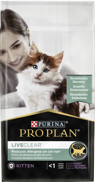 Purina Pro Plan liveclear kitten kalkoen 1