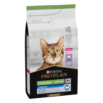 Purina Pro Plan sterilised senior kalkoen kattenvoer 1