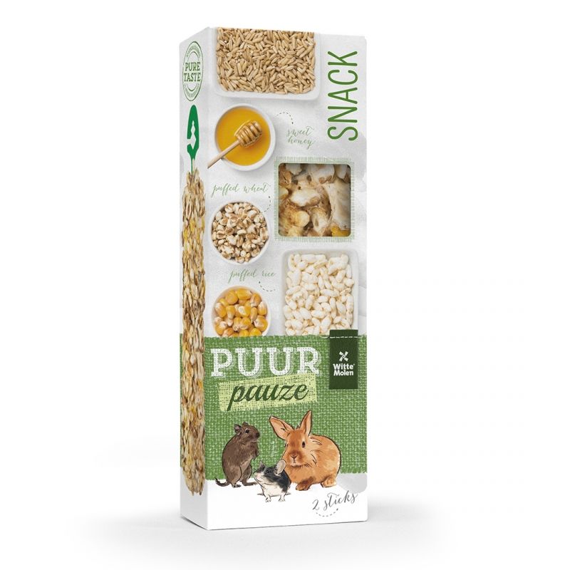 Puur pauze sticks gepofte rijst & honing 110gr