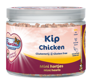 Renske Gezonde Beloning Kat Hartjes Kip/Wortel 100gr