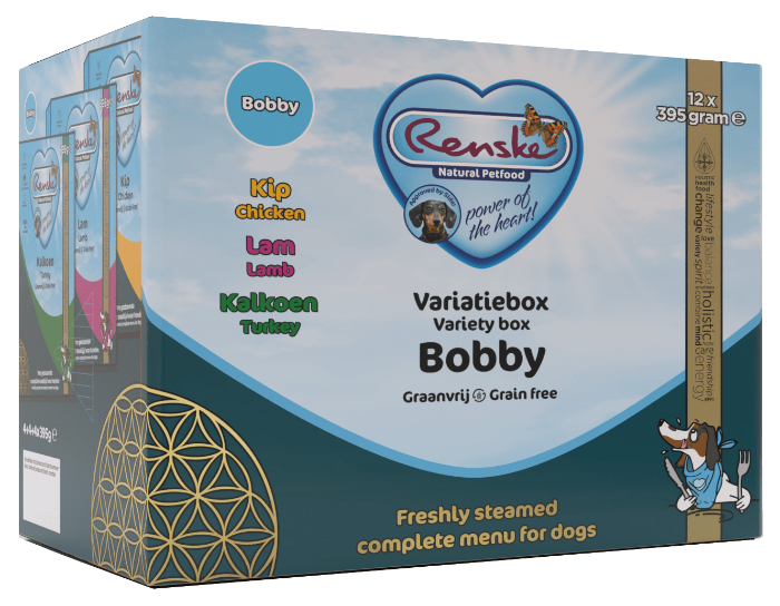 Renske Hond Vers Gestoomd Variatiebox Bobby graanvrij 12 x 395g
