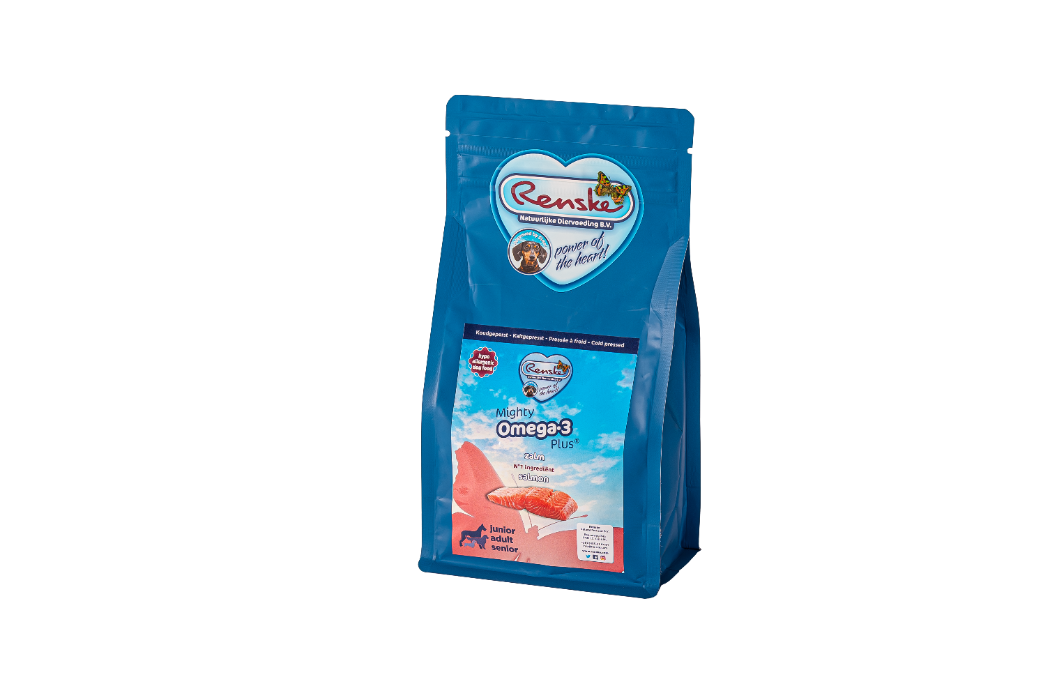 Renske Mighty Omega Plus Koud Geperst - Verse Zalm hond 600 gram