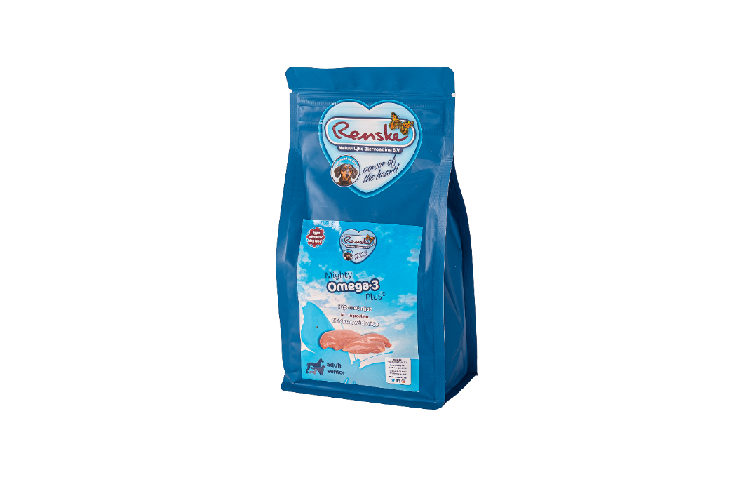 Renske Mighty Omega Plus - Verse Kip hond 600 gram