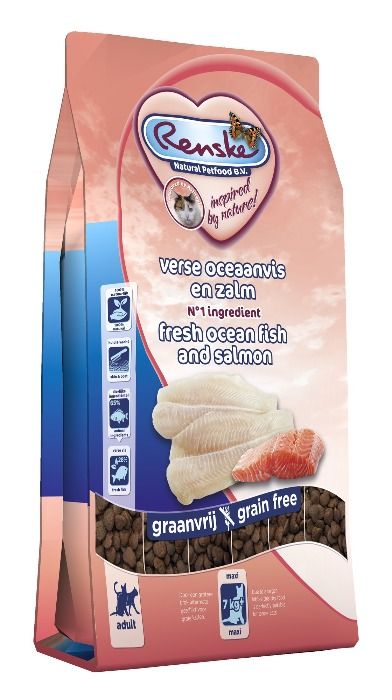 Renske Super Premium Adult Maxi Verse Oceaanvis/Zalm kattenvoer 400gr