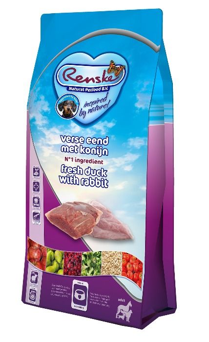 Renske Super Premium Hond Eend/Konijn 12kg