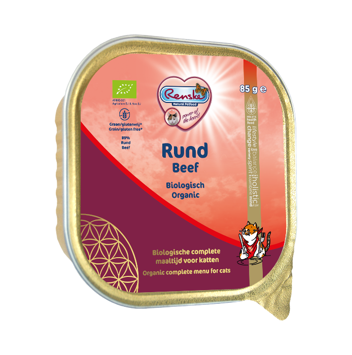 Renske biologisch vers gestoomde rund 19 x 85 gram