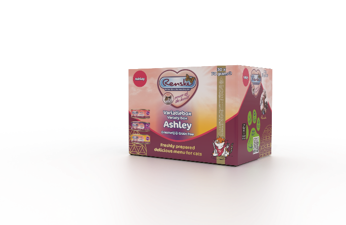 Renske variatie box Ashley mouse 30 x 70gram kattenvoer
