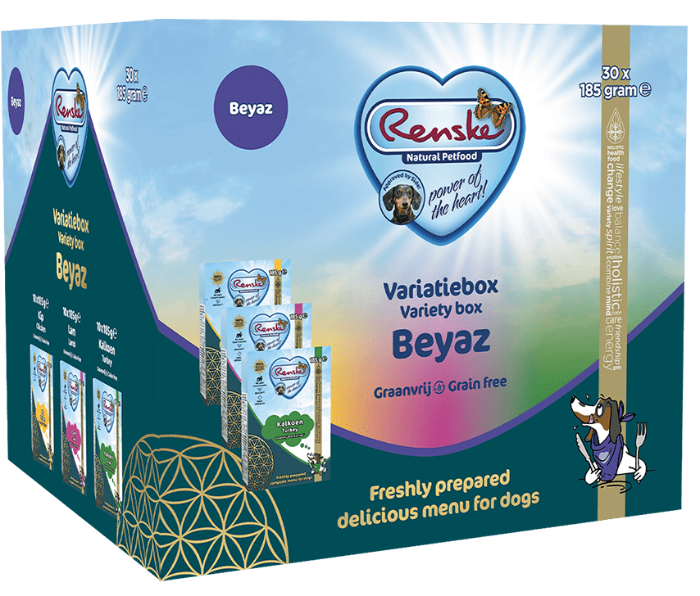 Renske variatiebox Beyaz graanvrij 30x185gram hondenvoer