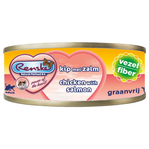 Renske verse vezel kip/zalm 70gr kattenvoer