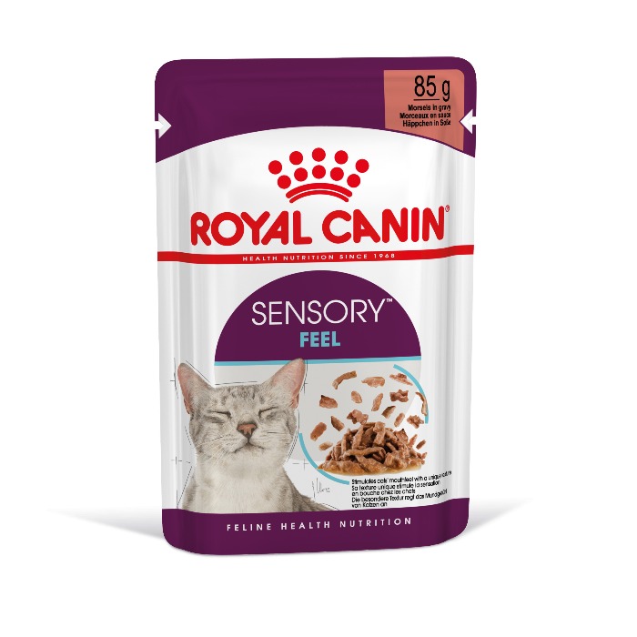 Royal Canin SENSORY Feel in Gravy natvoer kattenvoer zakjes 12x85g