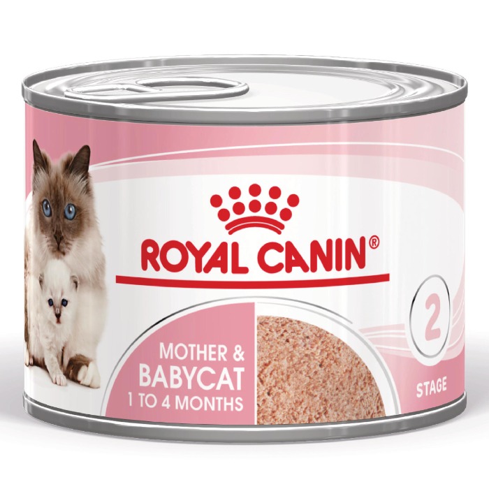 Royal Canin mother & babycat natvoer voor katten en kitten 195gr blik mousse