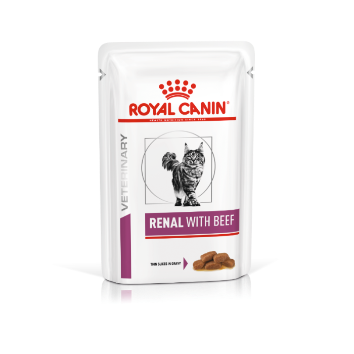 Royal Canin renal kattenvoer rund 12x85gr natvoer
