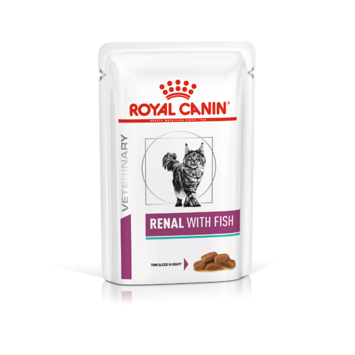 Royal Canin renal kattenvoer vis 12x85gr natvoer