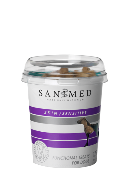 Sanimed Skin/Sensitive Treats hondensnacks 175 gram