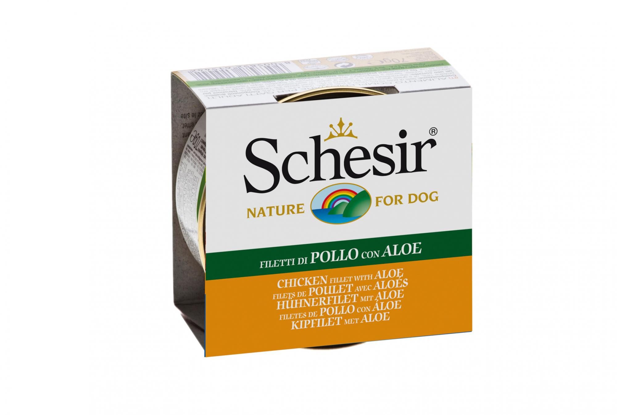 Schesir Hond Gelei Kip/Aloe 150gr