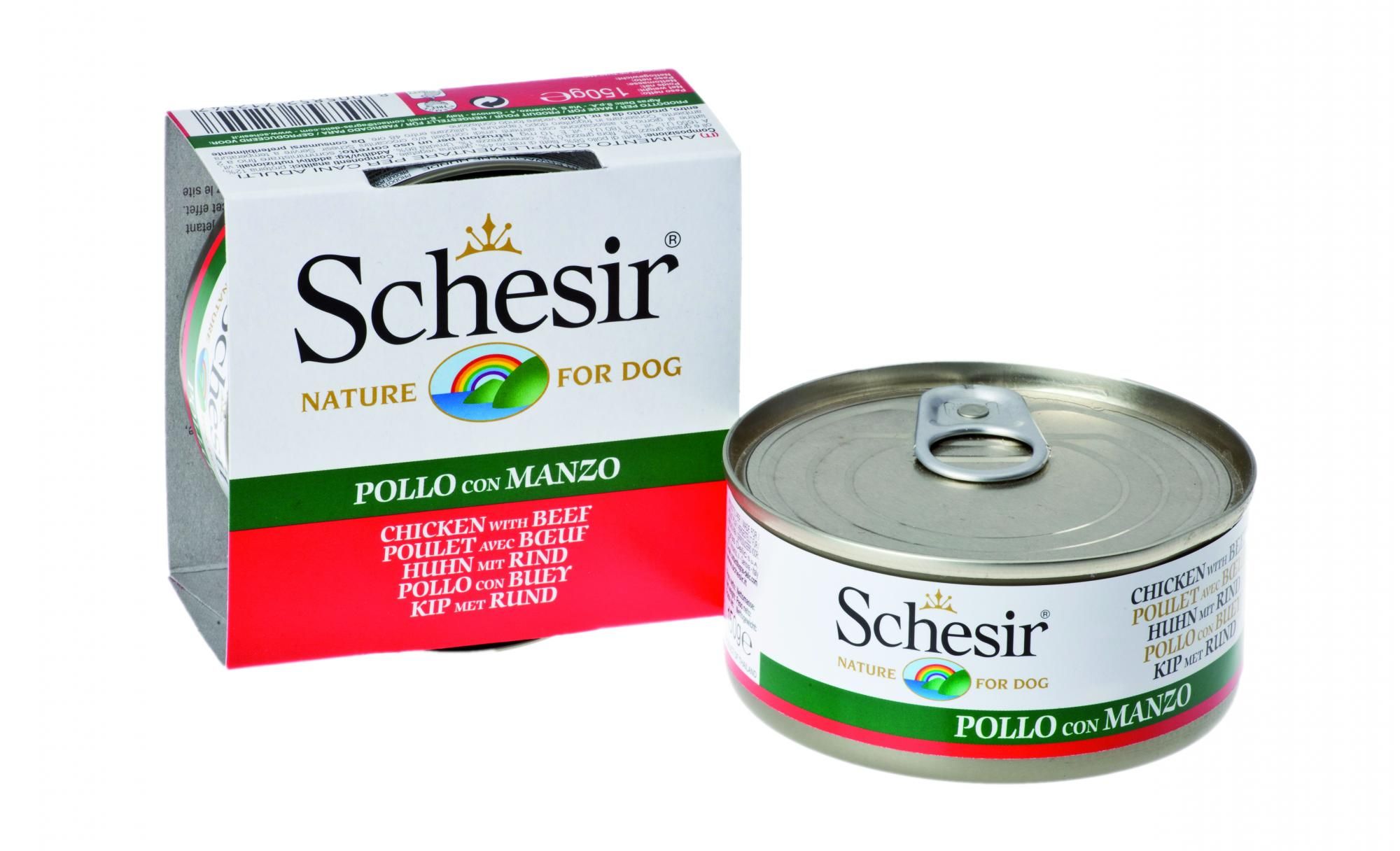 Schesir Hond Gelei Kip/Rund 150gr
