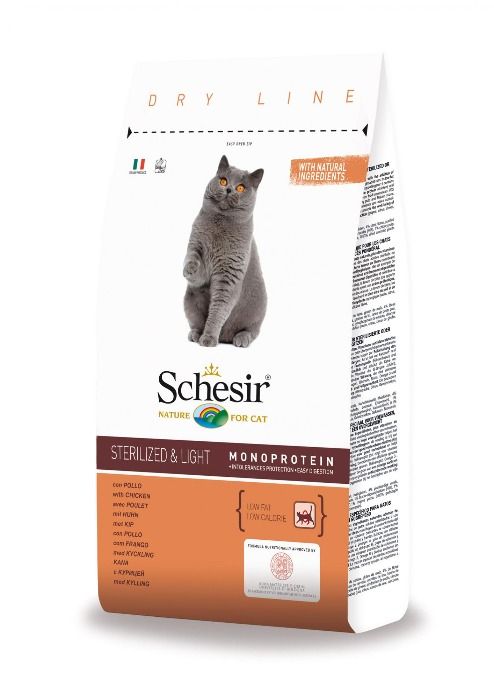 Schesir Kat Droog Sterilized/Overweight 1