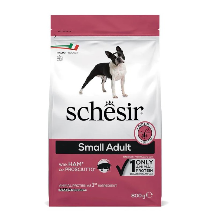 Schesir Small Adult met Ham hondenvoer 800 gram