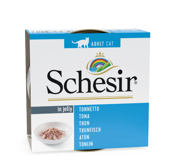 Schesir in Gelei Tonijn natvoer kat 85gr