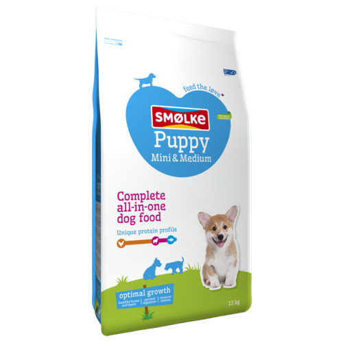 Smølke Puppy Mini-Medium hondenvoer 12kg